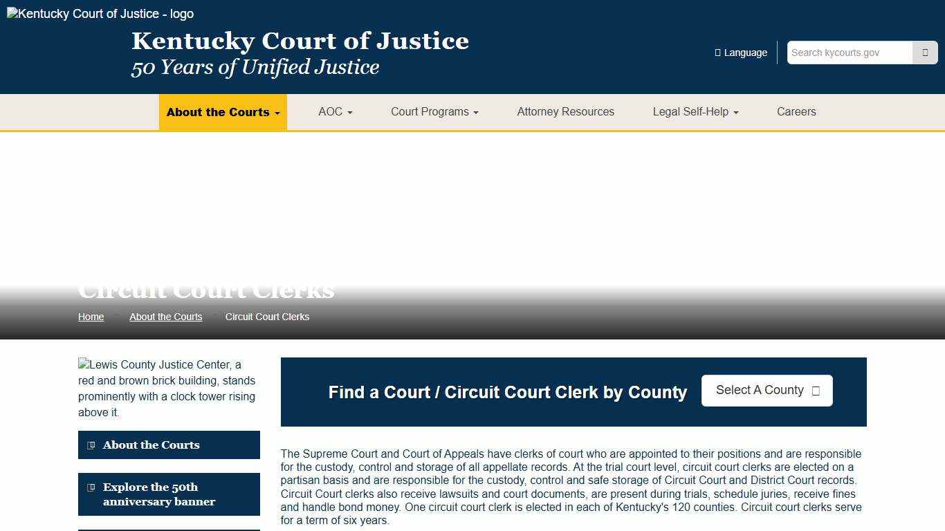 Circuit Court Clerks - Kentucky Court of Justice